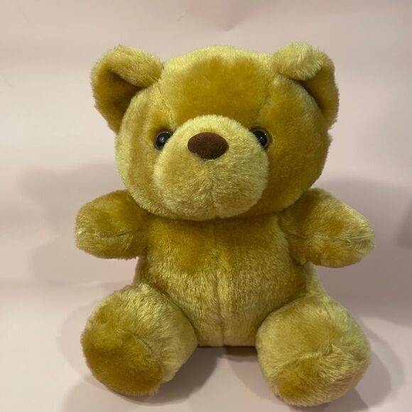 Classic Gund Style Beautiful Teddy Bear in White Excellent Used Condition Tan - Picture 1 of 7